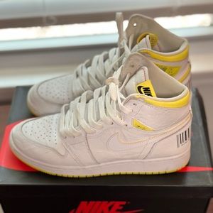 Air Jordan 1 Retro High OG GS 575441-170 White/Dynamic Yellow-
